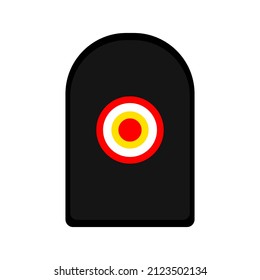 Archery board icon with circular aim in the center