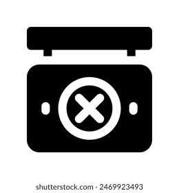 archery board icon. vector glyph icon for your website, mobile, presentation, and logo design.