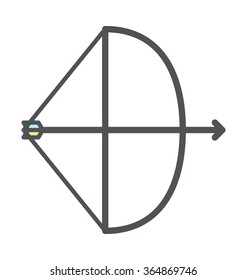 Archery Bold Icon Illustration