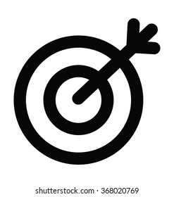 Archery Bold Line Vector Icon