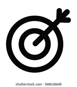 Archery Bold Line Vector Icon