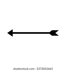 Bogenbogen-Pfeilsilhouette-Symbol. Vektorgrafik.