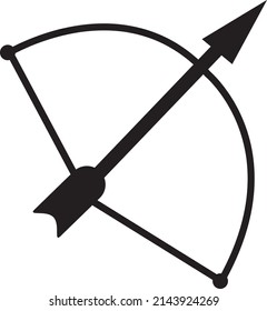 Archery or bow icon vector illustration on white background..eps
