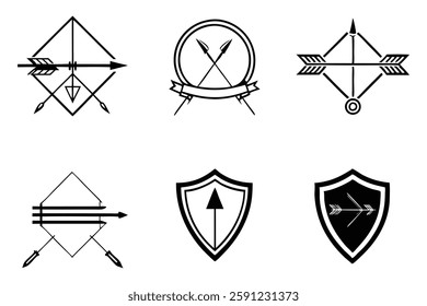 Archery Club Line Art Classic Design