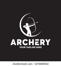 Archery Company Logo Design Template Inspiration Stock Vector (Royalty ...