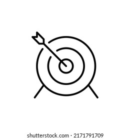 Archery Editable Stroke Icon, Smart Stroke Icon