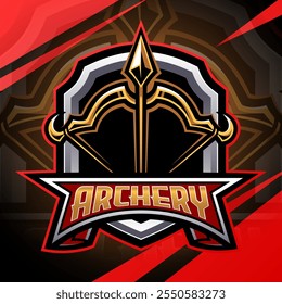 Archery esport mascot logo design