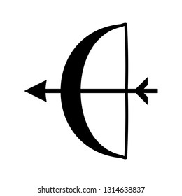 Archery Glyph black icon