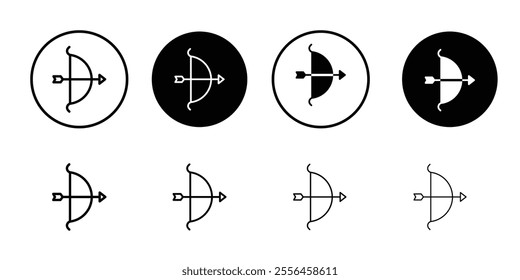 Archery icon Art design illustration