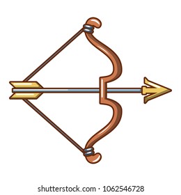 Archery icon. Cartoon illustration of archery vector icon for web