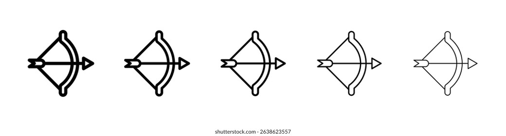 Archery icon concept. graphic design, logo, Web, UI.