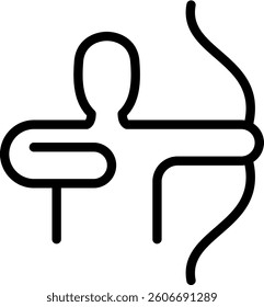 Archery Icon Element For Design