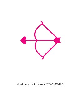 Archery icon flat style design. Archery vector illustration. isolated on white background.