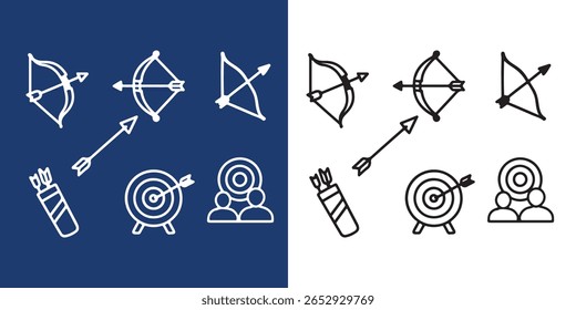 Archery icon Hunter person vector illustration