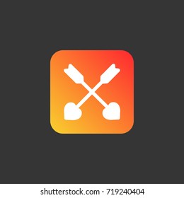Archery icon illustration isolated vector sign symbol