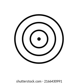 Icono de tiro con arco aislado en fondo blanco