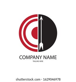 archery icon logo vector design