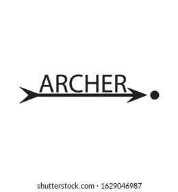 archery icon logo vector design