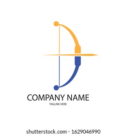 archery icon logo vector design