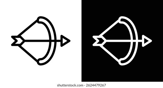 Archery icon. Logotype vector set