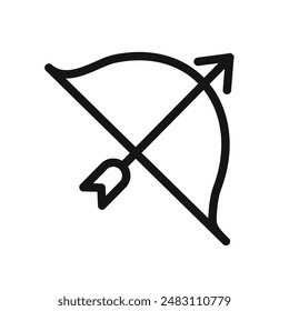 archery icon mark in filled style