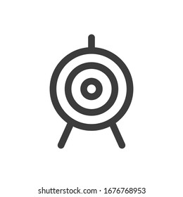 Archery icon on white background