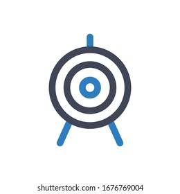 Archery icon on white background