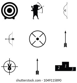 archery icon set