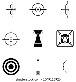 archery icon set