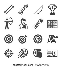 archery icon set
