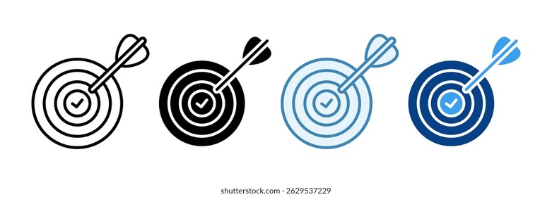 Archery Icon Set Multiple Style Collection