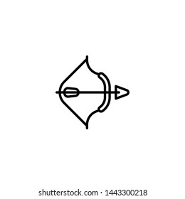 archery icon sign signifier vector