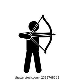 Archery icon. Simple illustration of archery vector icon for web