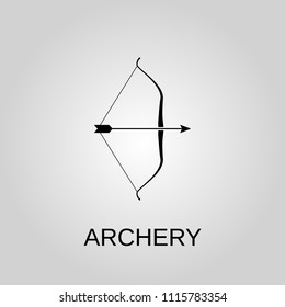 Archery icon. Archery symbol. Flat design. Stock - Vector illustration