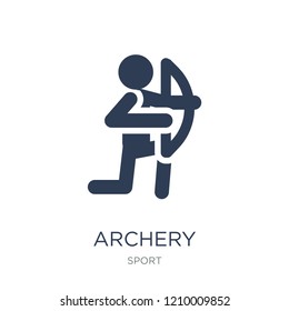 Archery icon. Trendy flat vector Archery icon on white background from sport collection, vector illustration can be use for web and mobile, eps10