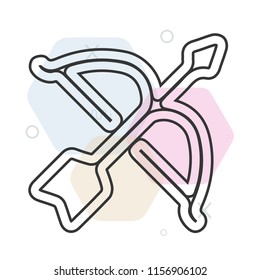 Archery icon vector can be used as png, Archery