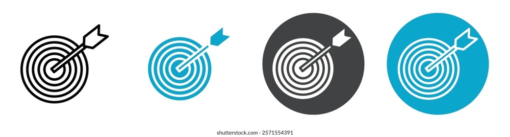 archery icon Vector illustration in black