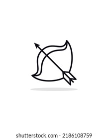 archery icon vector illustration, eps 10