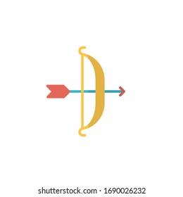 archery icon vector illustration. archery icon flat style design