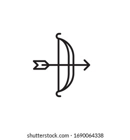 archery icon vector illustration. archery icon line style design