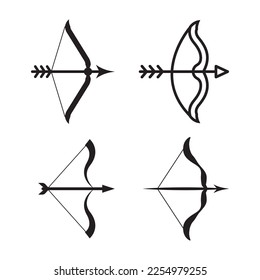 archery icon vector illustration logo design