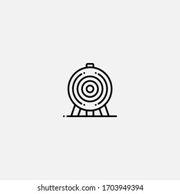 archery icon vector illustrator sign