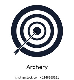 Archery icon vector isolated on white background for your web and mobile app design, Archery logo concept