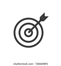 Archery Icon Vector. Archery Outline Style Design