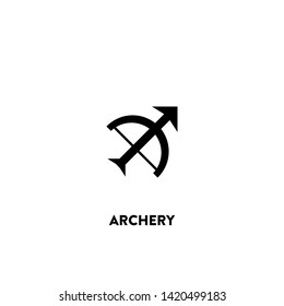 archery icon vector. archery sign on white background. archery icon for web and app