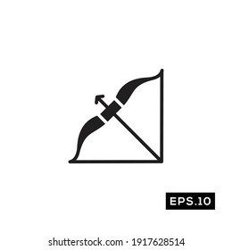 Archery Icon Vector. Archery Symbol Vector
