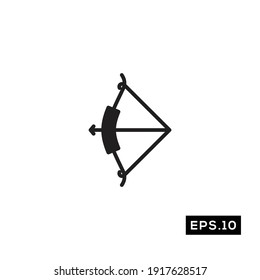 Archery Icon Vector. Archery Symbol Vector