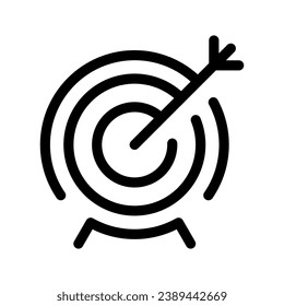 Archery Icon Vector Symbol Design Illustration