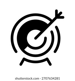 Ilustração de Design de Símbolo Vetor de Ícone de Tiro com Arco