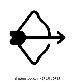 Archery Icon Vector Symbol Design Illustration